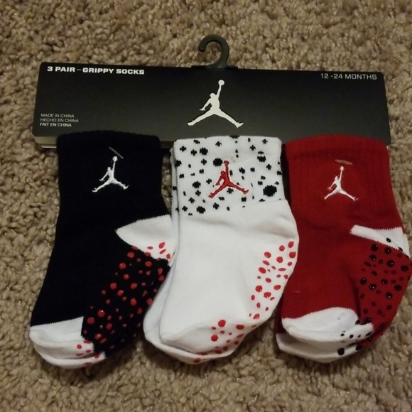 Jordan Other - 🎁 Air Jordan Grippy Socks, 3-Pair